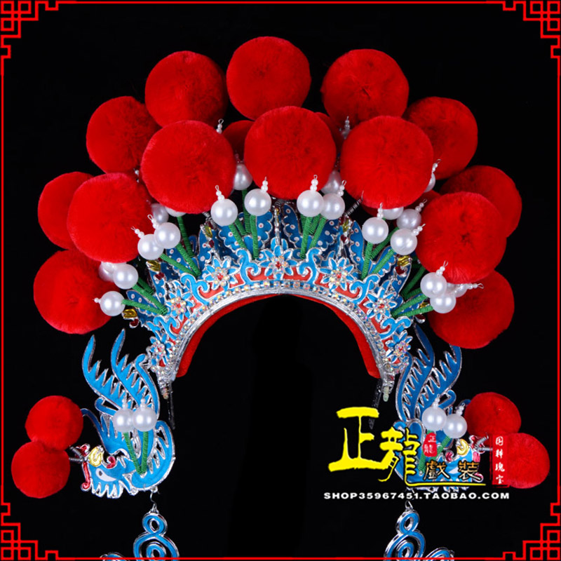 清水戏曲盔帽武旦穆桂英花木兰女将 中档七星帽