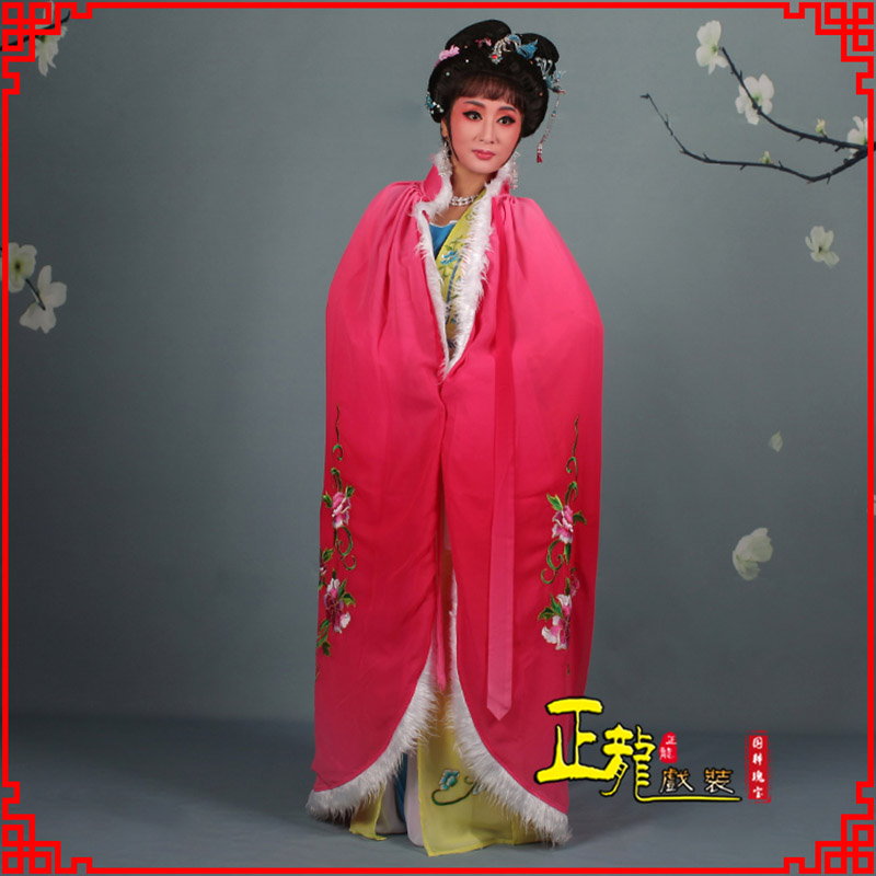 清水小花旦绣花斗篷 花旦披风